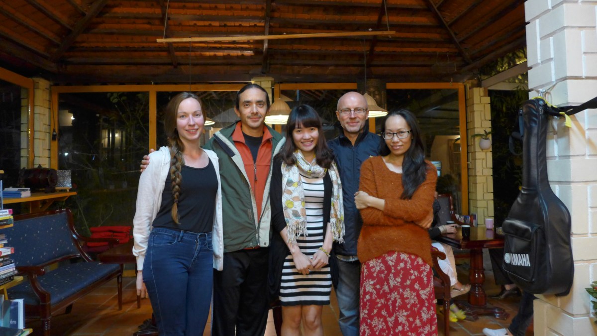 From left to right: Sydney, Alex, I am in the middle, Axel and Mai Dung