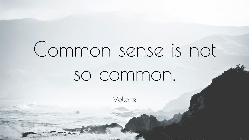 COMMON SENSE